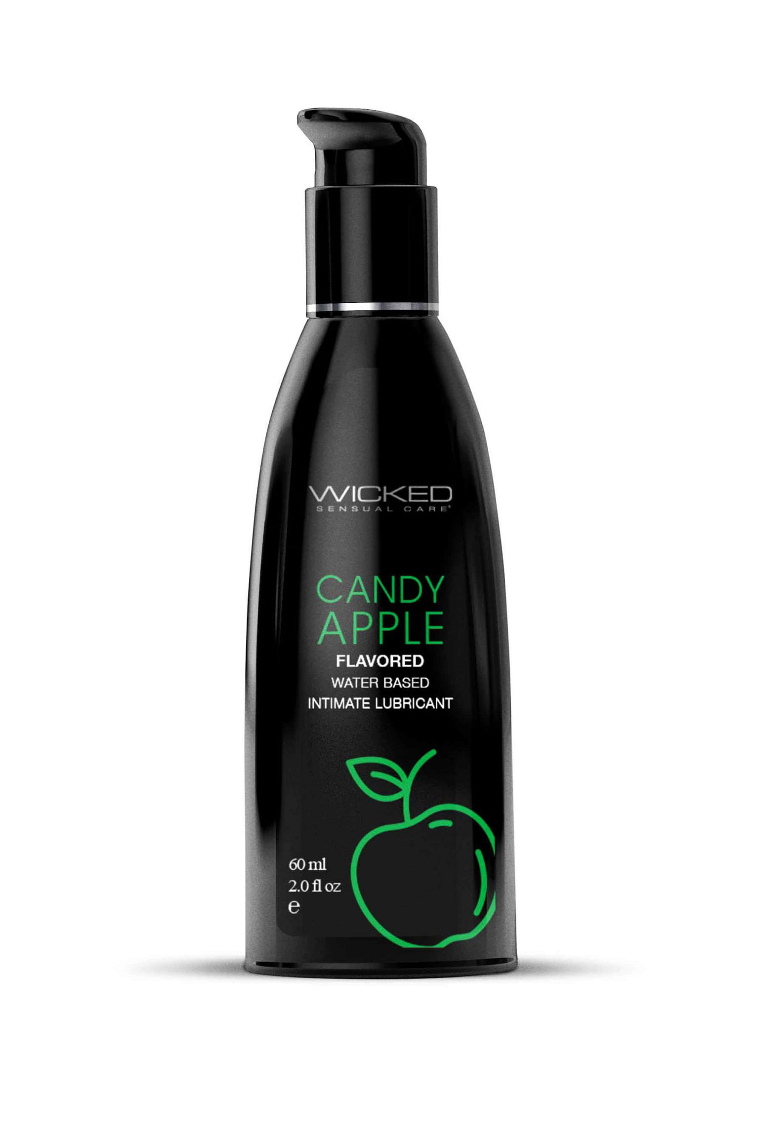 Aqua Candy Apple Flavored Water Based Intimate  Lubricant – 2 Fl. Oz.