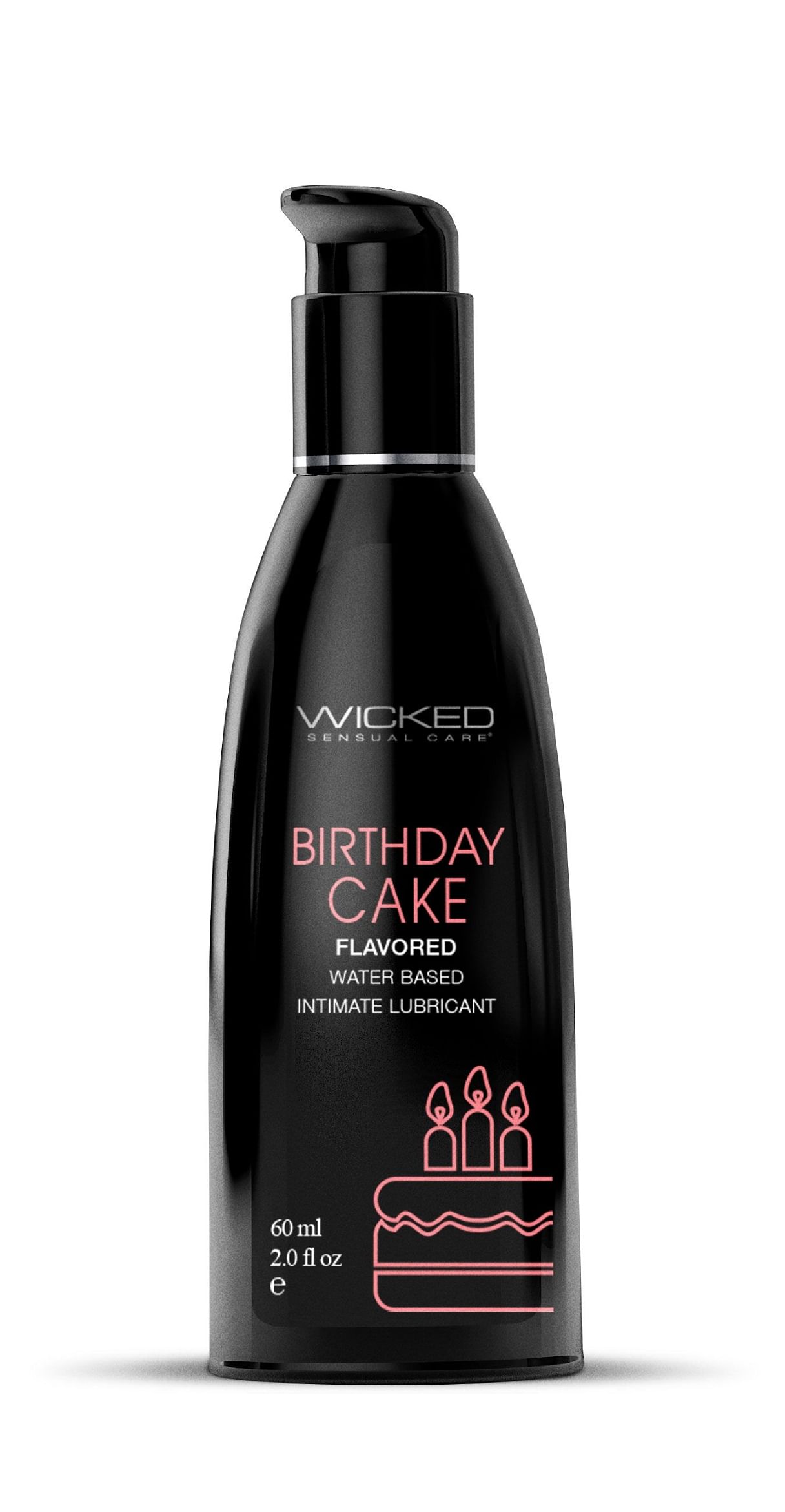 Aqua Birthday Cake Flavored Water Based Intimate  Lubricant – 2 Fl. Oz.